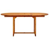 vidaXL Vrtni blagovaonski stol (120-170) x 80 x 75 cm od drva bagrema | shoptok.hr