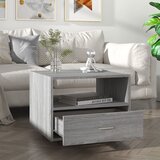 vidaXL Klubska mizica siva sonoma 55x55x40 cm konstruiran les | Shoptok.si