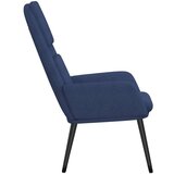 vidaXL Stol za sproščanje modro blago, (20957486) | Shoptok.si