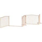 vidaXL Ograda za pse z vrati zložljiva 6 panelov 480 cm topolovina | Shoptok.si