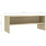 TV ormarić od iverice boja hrasta sonome 100 x 40 x 40 cm | shoptok.hr