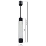  Luster na sajli MARBLE, beli/crni 1xGU10/8W/230V | Eponuda.com