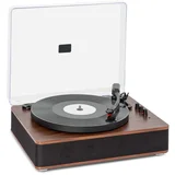 Auna TT-Classic Plus Gramofon Pokrov proti prahu Bluetooth 33/45/78 vrtljajev/minuto