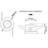Bb Link L1030-3 LED rozetna crna | ePonuda.com