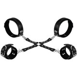 Bedroom Fantasies Cuffs & Hogtie Set Black Cene