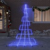vidaXL LED božično drevesce med 276 LED Modra 511 cm Kovina | Shoptok.si