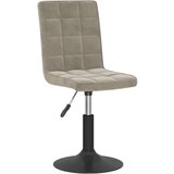 vidaXL Okretne blagovaonske stolice 4 kom svjetlosive baršunaste | shoptok.hr