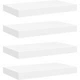  Plutajuće zidne police 4 kom bijele 40 x 23 x 3,8 cm MDF | shoptok.hr