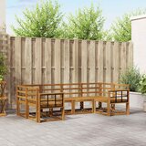  Set vanjskih sofa 6 kom. Prirodna Čvrsto drvo akacije | shoptok.hr