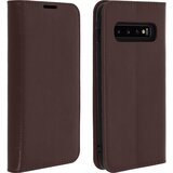 AVIZAR Folio torbica denarnica s stojalom za video iz pravega usnja - temno rjava str. Samsung Galaxy S10 Plus, (20599874) | Shoptok.si