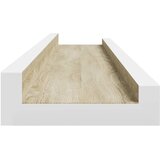  Zidne police 4 kom bijele i boja hrasta sonome 60 x 9 x 3 cm | shoptok.hr
