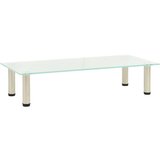 vidaXL TV stojalo mlečno 80x35x17 cm kaljeno steklo | Shoptok.si