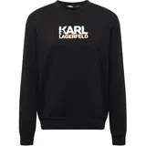 Karl Lagerfeld Sweater majica azur / svijetlonarančasta / crna / bijela