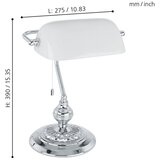 Eglo 90968 - Stona lampa BANKER E27/60W Slike