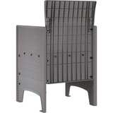  vrtnarski stol Set 2 Svetlo siva Poli etilenski ratan Standard, (22015420) | Shoptok.si