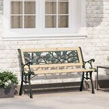  Vrtna klupa s jastukom Smeđa 116 x 54 x 73 cm boja drva | shoptok.hr