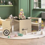 vidaXL 3-dijelni set dječjeg stola i stolica terenski automobil mdf | shoptok.hr