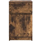 vidaXL Nočna omarica dimljen hrast 39x35x65 cm inženirski les | Shoptok.si