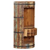 Interia Home & Living Stojalo za vino iz recikliranega lesa v naravni barvi za 8 steklenic, 60x115 cm Kaveri - | Shoptok.si