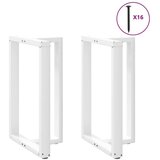  Noge za barsko mizo v obliki črke T, 2 kosa, bele barve, 60x35x(90-91) cm, jeklo | Shoptok.si