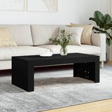 vidaXL Klubska mizica črna 102x50x36 cm inženirski les Cene