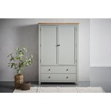 MID.YOU GARDEROBNA OMARA furnirano, masivno siva, naravne barve | Shoptok.si