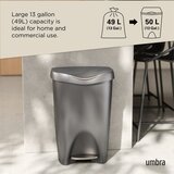 Umbra Siva plastična kanta za smeće s pedalom 50 l Brim – | shoptok.hr