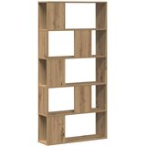  Regal za knjige s 5 razina boja hrasta 80,5x23,5x162,5cm drveni Smeđa | Shoptok.si