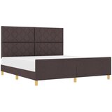 vidaXL Postelja Temno Rjava 180x200 cm Tkanina, (22051967) | Shoptok.si
