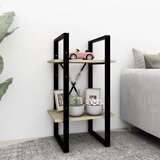 Ormarić za knjige s 2 razine boja hrasta 40 x 30 x 70 cm drveni | shoptok.hr