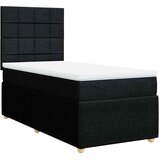  Box spring krevet s madracem crni 80 x 200 cm od tkanine | shoptok.hr