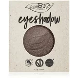 puroBIO cosmetics Compact Eyeshadows senčila za oči nadomestno polnilo odtenek 19 Intense Gray 2,5 g