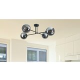 Luster na šipci VASCO 4xE27/60W/230V crna/zadimljena crna | Eponuda.com