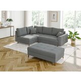 Ropez Siv tabure iz tkanine bouclé Ariella – | Shoptok.si