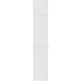 vidaXL Ozka omara za shranjevanje bela 50x42,5x225 cm inženirski les | Shoptok.si