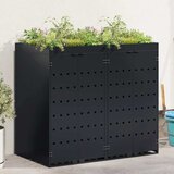  Skladištenje kanti za 2 kante Crna 136 x 77,5 x 121,5 cm | shoptok.hr