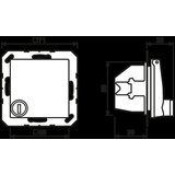 Jung SCHUKO vtičnica 16A 250V AS 1520 BFKLSL WW, (20888444) | Shoptok.si