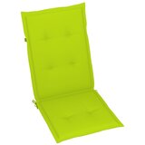  Nagibne vrtne stolice s jastucima 3 kom masivno bagremovo drvo - Svjetlozelena 3 | shoptok.hr
