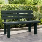 vrtna klupa zelena 110 x 52 x 71 cm od polipropilena