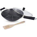 Ken Hom Set voka s premazom proti sprijemanju, lopatice, pokrova in rešetke Excellence (21271588) Cene