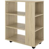 vidaXL Ormarić s kotačima boja hrasta sonome 60x35x75 cm od iverice | shoptok.hr