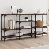 Maison Chic konzolna miza - miza ob steni rjav hrast 160x29x80 cm inženirski les, (21785819) | Shoptok.si