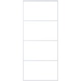  Klizna vrata od mutnog stakla ESG i aluminija 90x205 cm bijela | shoptok.hr