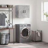 Maison Chic Stenska omarica - Zidna omarica betonsko siva 60x31x60 cm inženirski les iu442, (22063229) | Shoptok.si