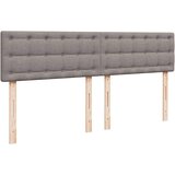 vidaXL Otomanski posteljni okvir z vzmetnico taupe 200x200 cm blago, (21670871) | Shoptok.si