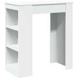  Barski stol s držačima bijeli 95x47x103,5 cm drveni | shoptok.hr