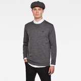 G-star Sweater - Premium Basic Knit r l\s grey | Shoptok.si