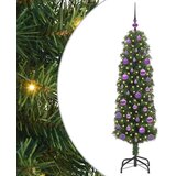 vidaXL Umestno božično drevo Zelena 150 cm PVC in Jeklo in Plastika | Shoptok.si