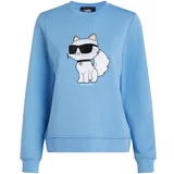 Karl Lagerfeld Sweater majica 'Choupette' plava / bijela