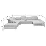 MID.YOU SEDEŽNA GARNITURA, mikrovelur umazano rjava | Shoptok.si